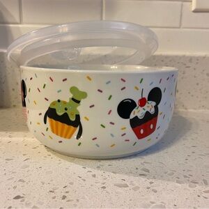 Mickey & Friends Cupcake Sprinkle Food Storage Bowl with Lid